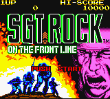 Sgt. Rock - On the Front Line Title Screen